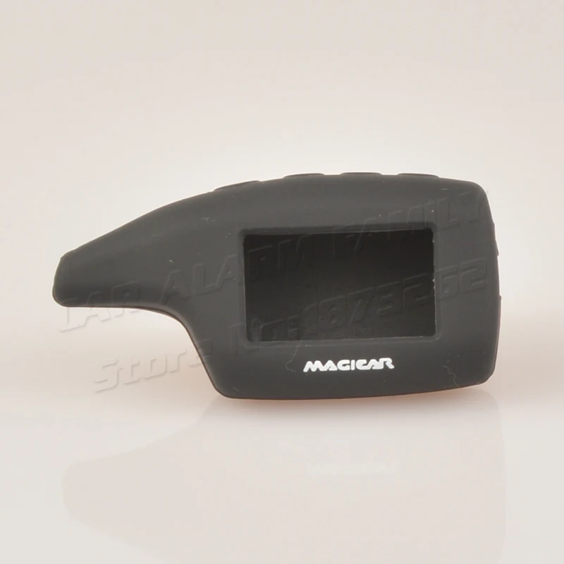 black color slicone case for M7 2-way FM Transimitter lcd remote Magciar 7 engine starter body cover free shipping | Автомобили и