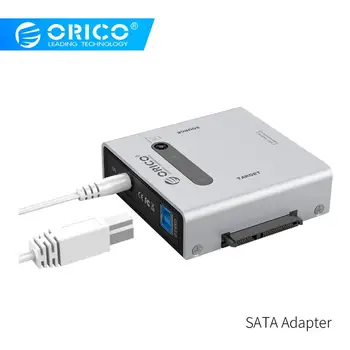 

ORICO USB3.0 SATA Adapter Replicator Dual Sata Hard Disk Cartridge 2.5/3.5 External HDD Adapter with 12V adapter Sliver(2012US3)