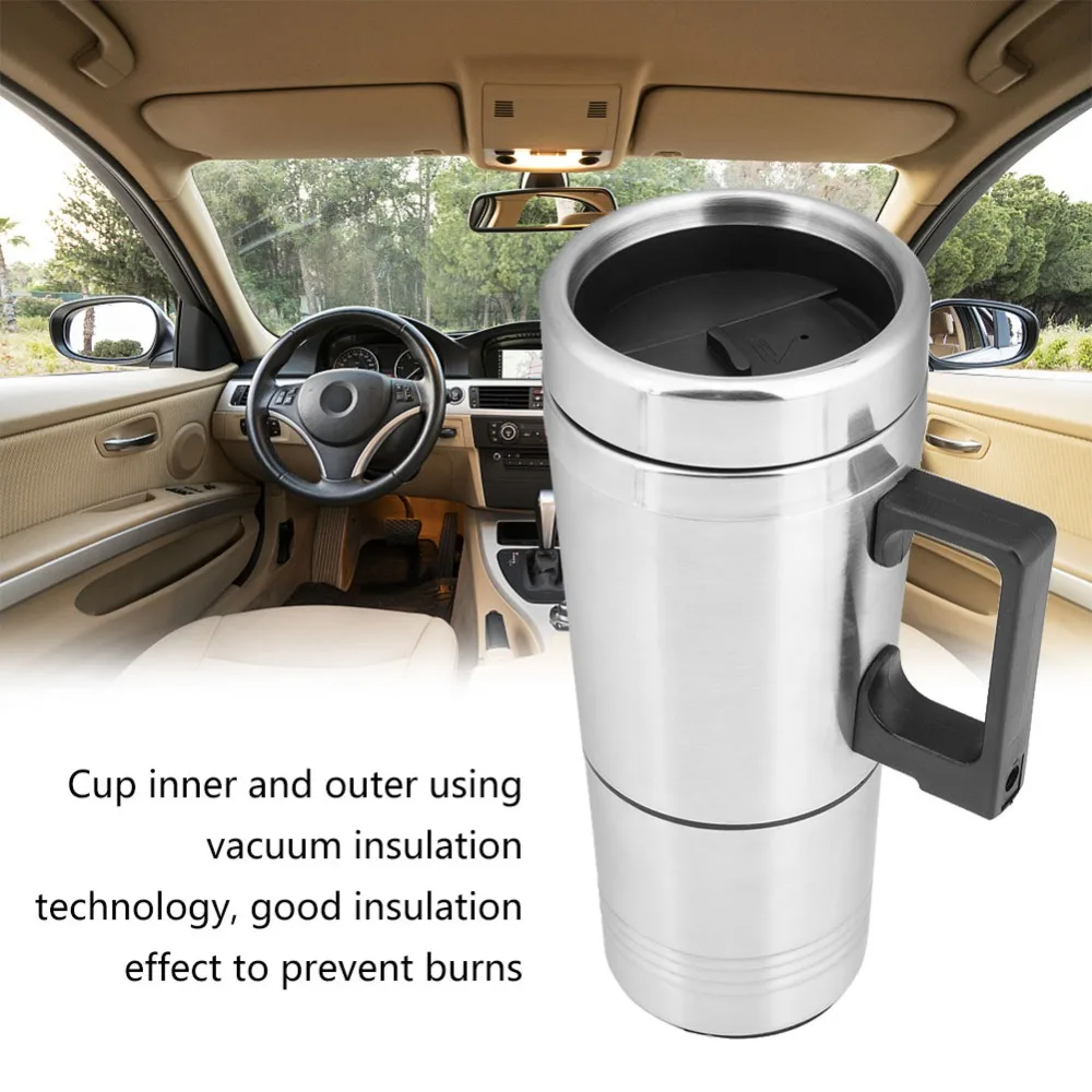 

12V 200ml car hot Water stainless Heating Cup Coffee Tea Cup Electric bottle Travel Mug Thermoses Heater kettle teapot