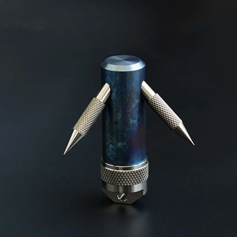  1PC Portable Titanium Alloy Capsule Grappling Hook Container Cash Pill Waterproof Storage Box Bottl