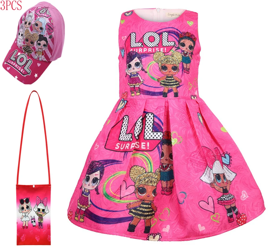 

Baby Fashion LoI Dress for Girls Children's Clothes Kids Cartoon Dresses Baby Girls Costume Summer Sleeveless Princess Dress