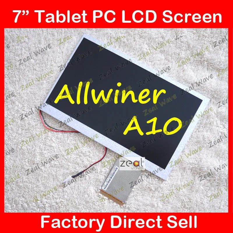 

7'' Inch Q88 Allwinner A13 LCD Display Screen Replacement For Table Pc Repair Parts Free Shipping+ Tracking No.