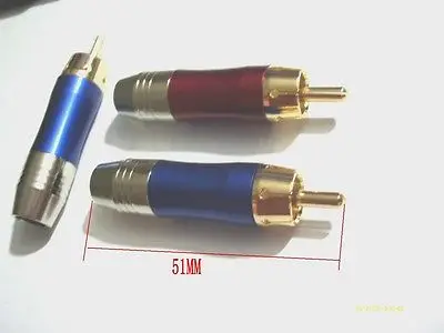 

80PCS Gold Plated RCA Phono Plugs Audio/Video Solder DIY DAAPTER