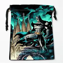 Новая сумка для хранения с принтом Бэтмена 27x35 см Сатиновые сумки со шнурками компрессионный тип сумки Настройка вашего изображения подарки