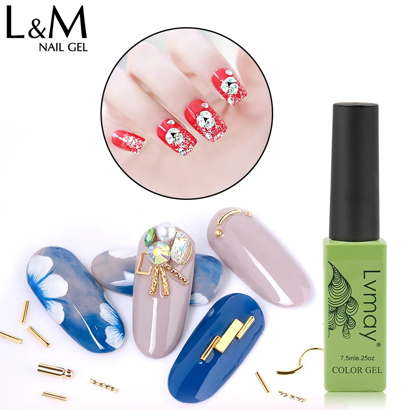 

Lvmay 7.3 ml 3D Crystal Diamond Super Sticky Glue Nail Art UV Gel Lamp Sticky Diamond Gel Polish