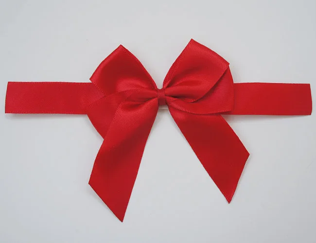Customised Packing bows Satin bow Gift The double-sided adhesive Paste 196 colors available |