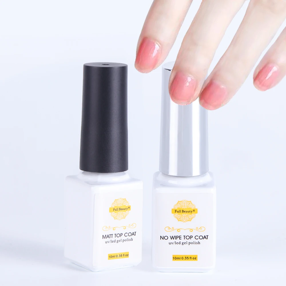 

6ml No Wipe Top Coat Matt Top Coat Soak off UV Base Gel Polish for Nails Long Last Nail Art Lacquer Tips Varnish Manicure TR738
