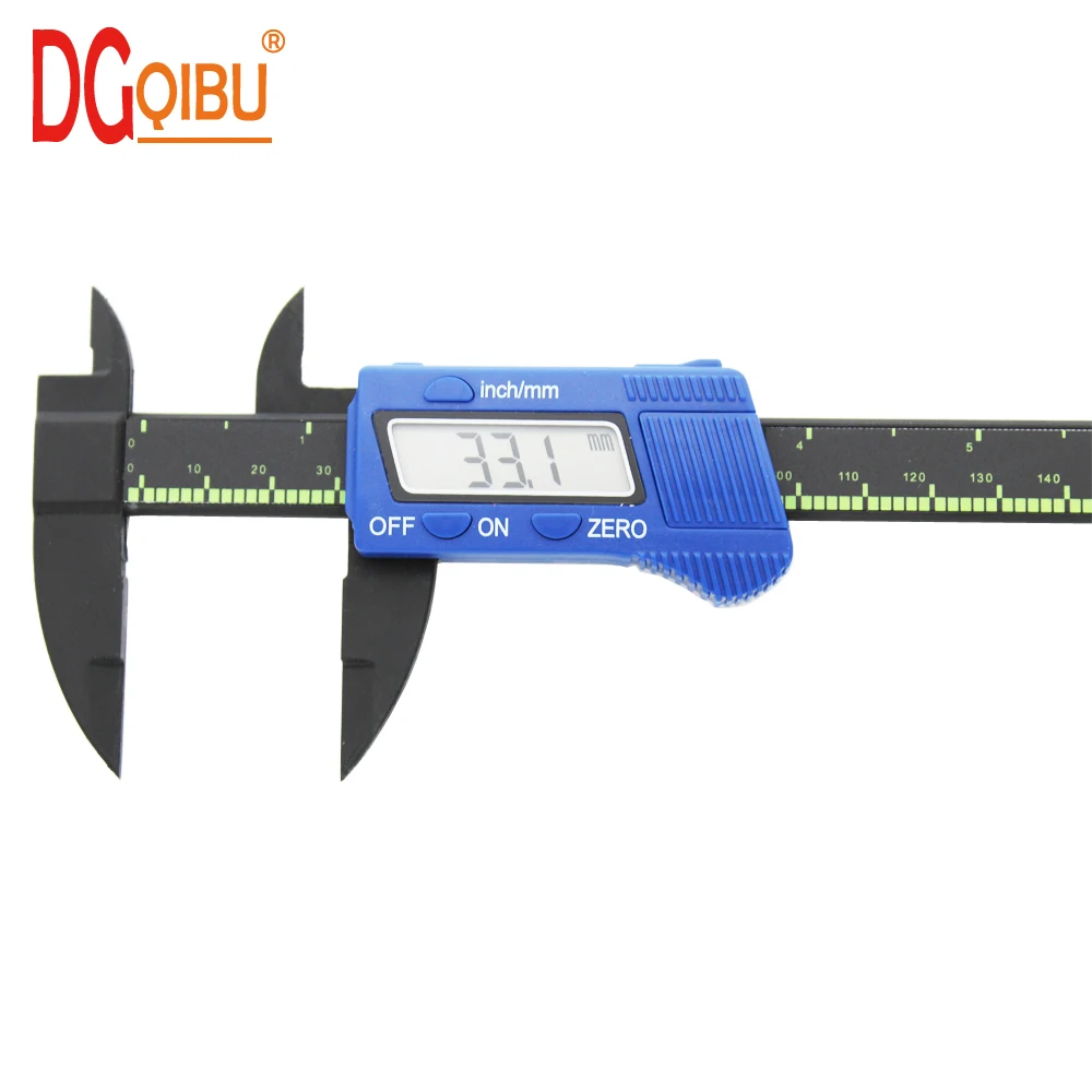 

Measuring Tool 0-150mm 6 Inch Plastic LCD Digital Electronic Plastic Carbon Fiber Vernier Caliper Rule Gauge Micrometer