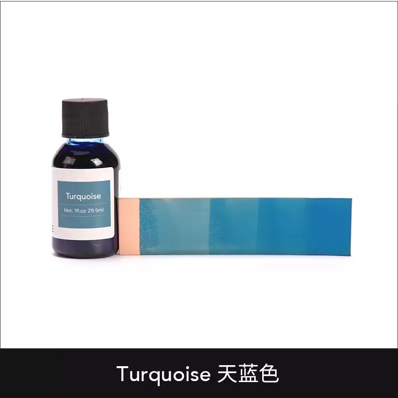 30 мл 28 цветов кожа алкоголь краситель пигмент прохладный цвет серии для кожи DIY - Цвет: TURQUOISE