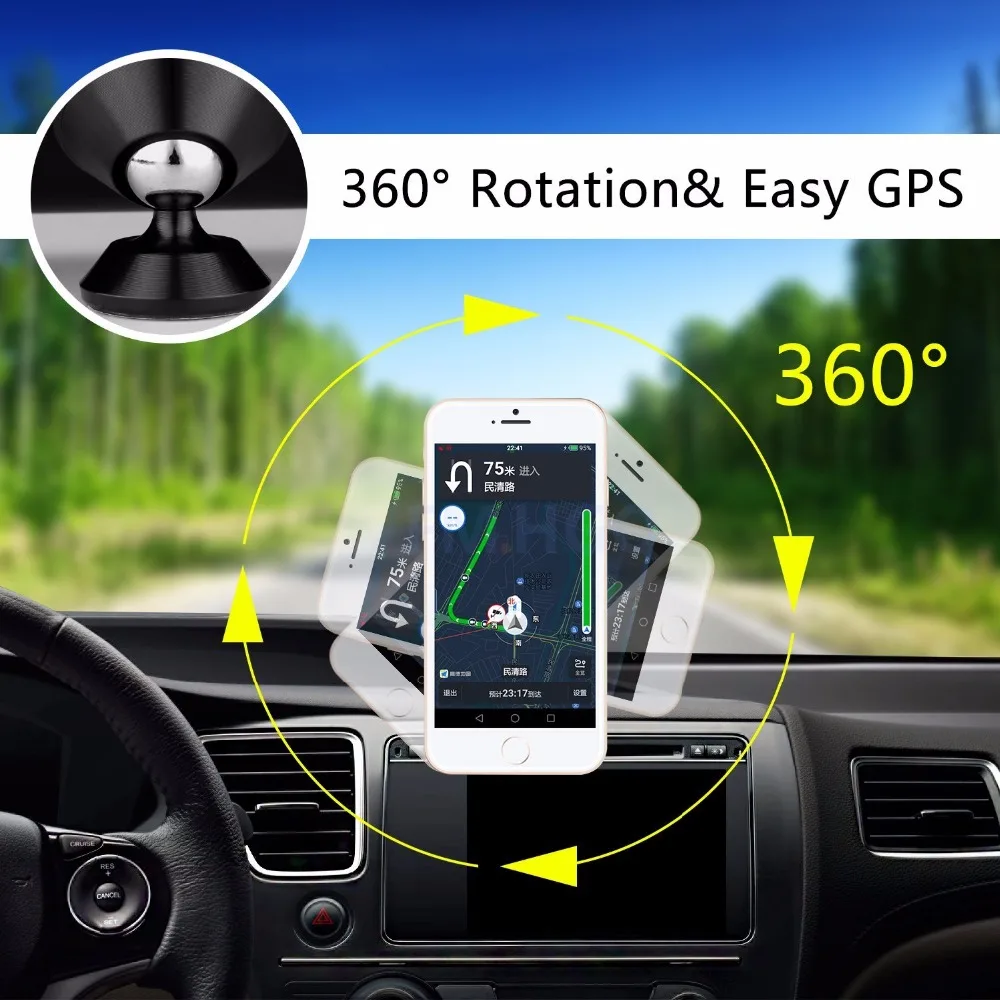 Магнитная Автомобильная Подставка для телефона iphone X 8 7 Samsung S9 S8 Xiaomi LG Huawei Sony Air Vent