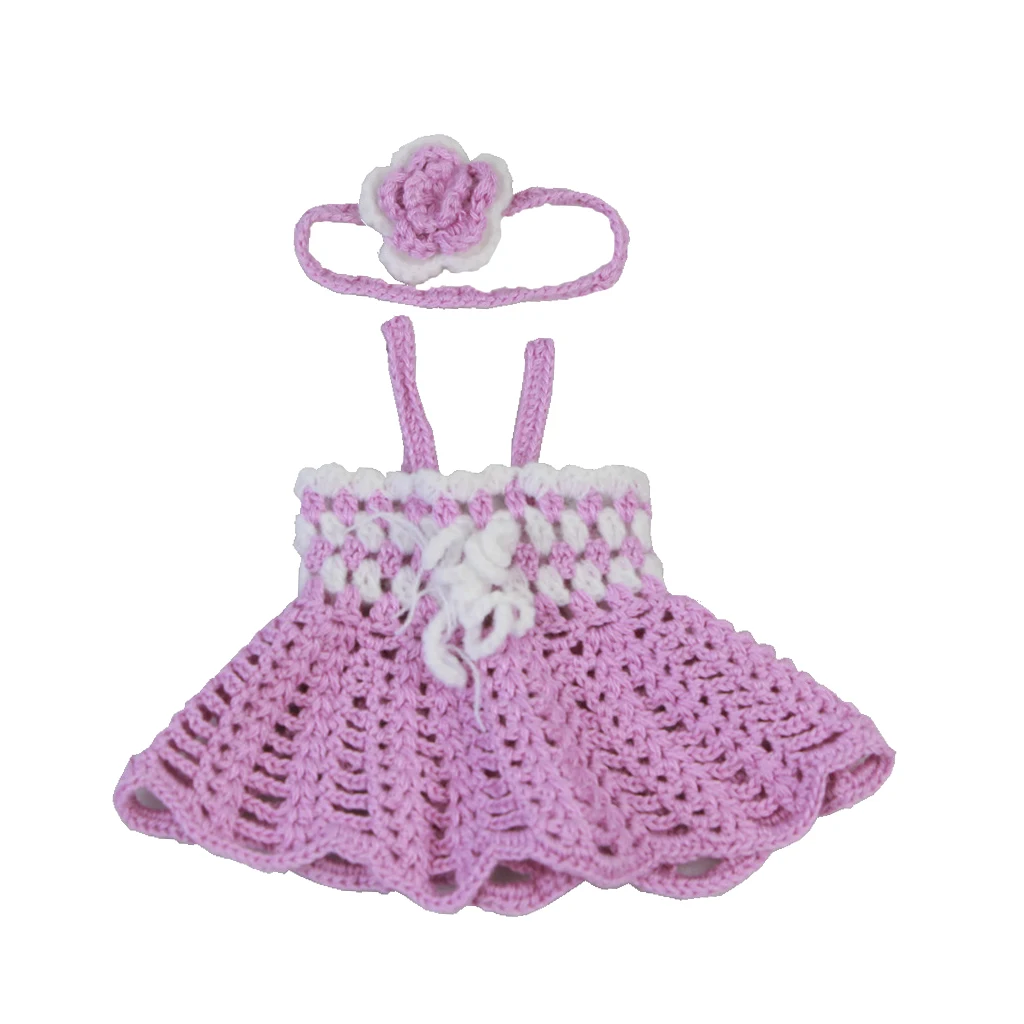New Arivals Dotted Romper Dress Headband Clothes Set for 22''-23'' New Baby Girl Dress Up Outfit Dollfle Dolls Accessories