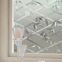 92 см* 500 см 3D лазерный статичный оконный фильм Цветочный Цветок 3D статический декоративный пятнистый, статический цепляющий стеклянный наклейки для конфиденциальности ванная комната