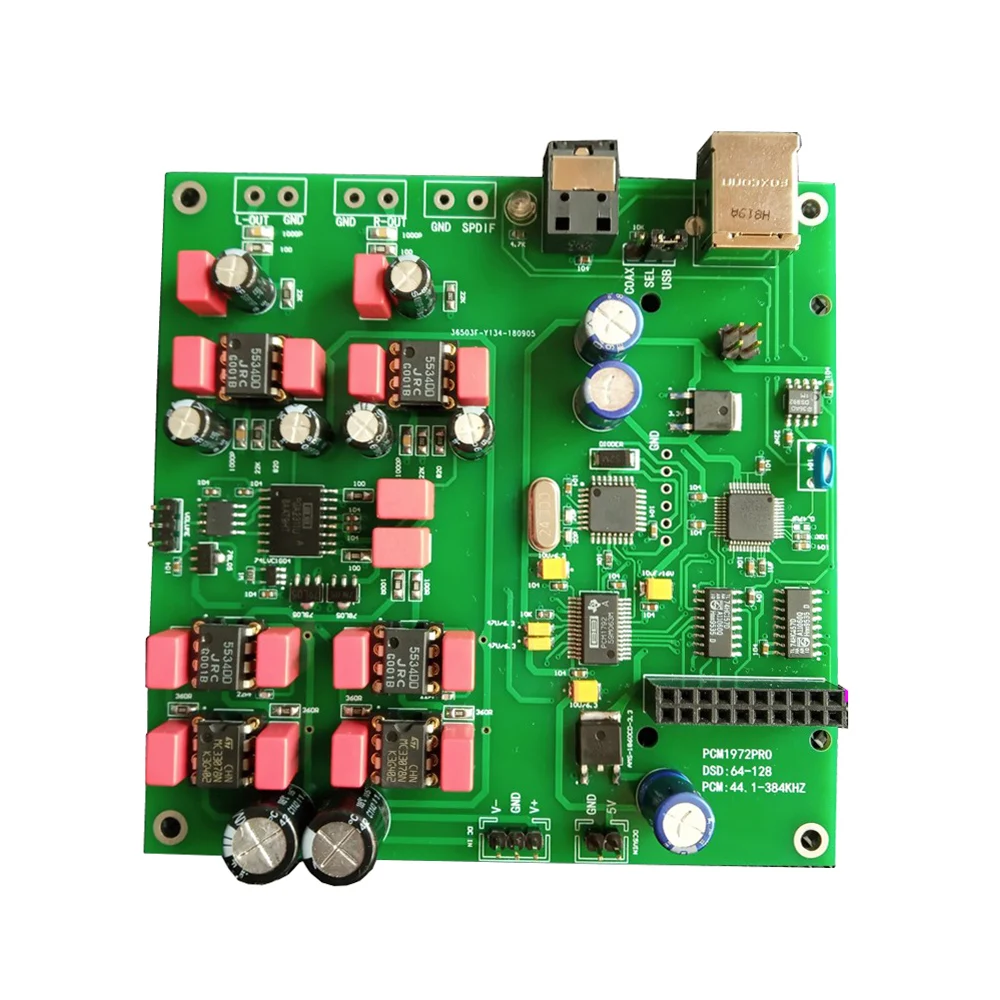 Аудио декодер Lusya HIFI PCM1792Apro DAC usb коаксиальный оптоволоконный вход собранная плата