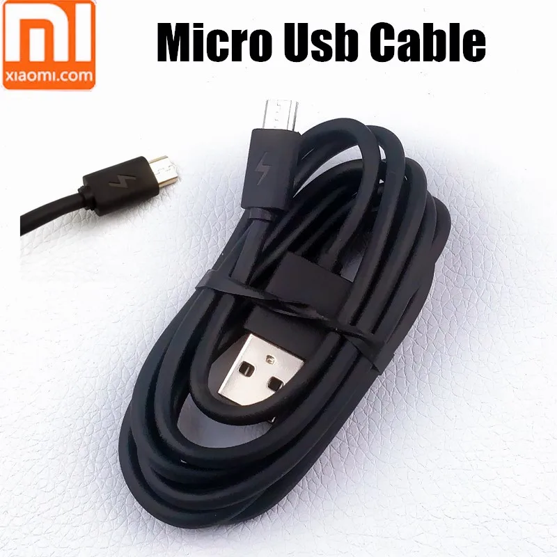 

100% Original Black Xiaomi Mi A2 Lite Charger Cable For Redmi 5 Plus 4x Note 5 6 Pro 4 4a 5a 6a S2 Mobile Phone Micro Usb Cable