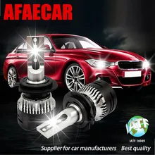 Afaecar 4500LM 36 W 6000 K H4 H7 H8 H9 H11 D1S D2S D3S D4S Автомобильный светодиодный фары белые лампы