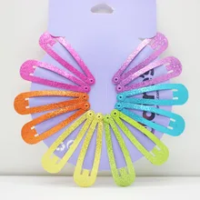 12 шт./компл. блеск Карамельный цвет детские заколки для волос заколка для волос для девочек милые заколки Цвет Фул заколки для волос для детей женские аксессуары для волос