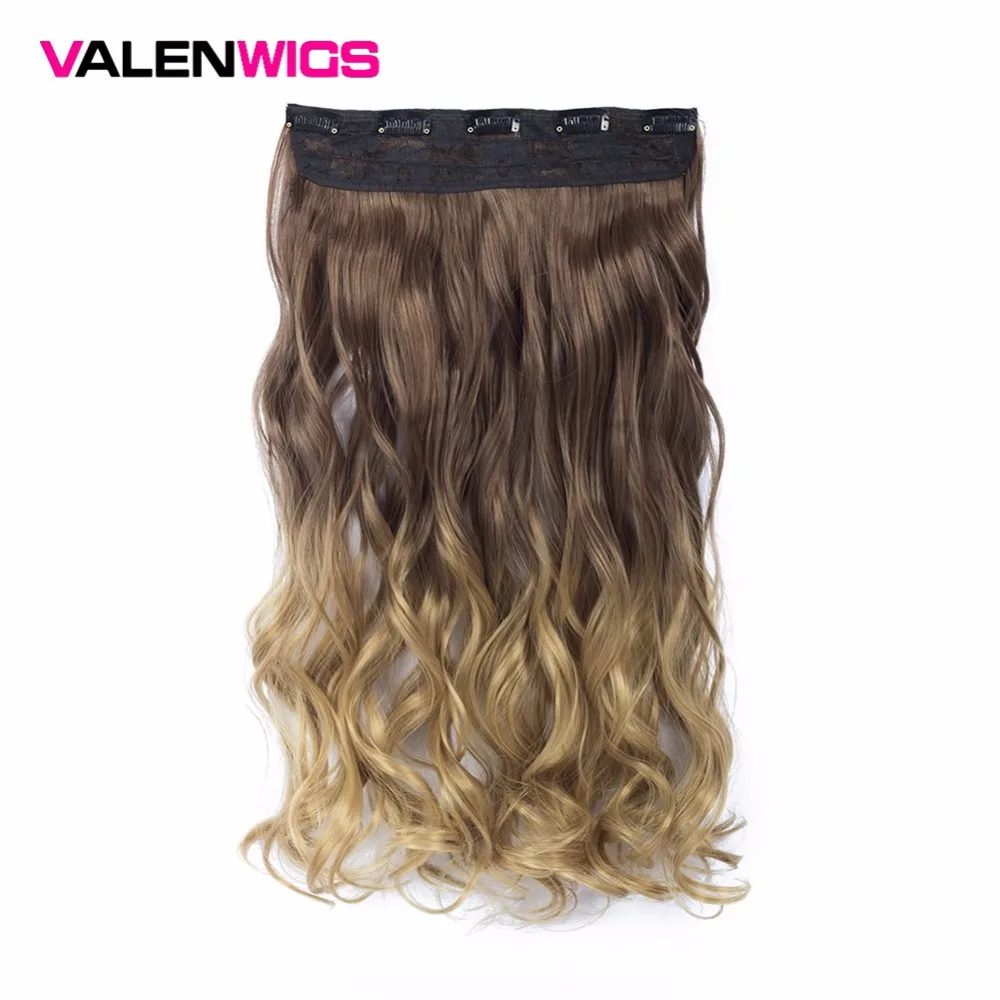 Парики Valen для женщин с эффектом омбре синтетические термостойкие длинные