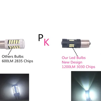 

2X P21W LED 1156 BA15S LED Bulbs Canbus 1200Lm 12V 24V Car Turn Signal Reverse Brake Light R5W 3030 LEDs Automobiles DRL Lamp