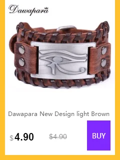 Dawapara pulseiras masculina натуральная мужской кожаный браслет израильские, еврейские Для мужчин аксессуары ювелирные изделия манжеты Браслеты для Для женщин