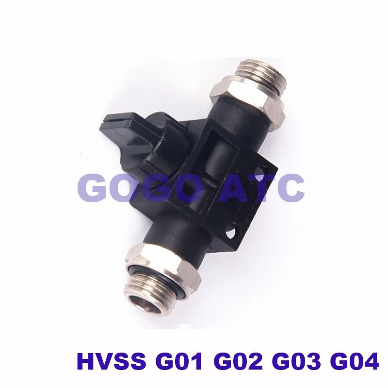 Pneumatic quick connector manual valve HVSS G01 02 03 04 double male thread relief hand adjustment switch | Обустройство дома