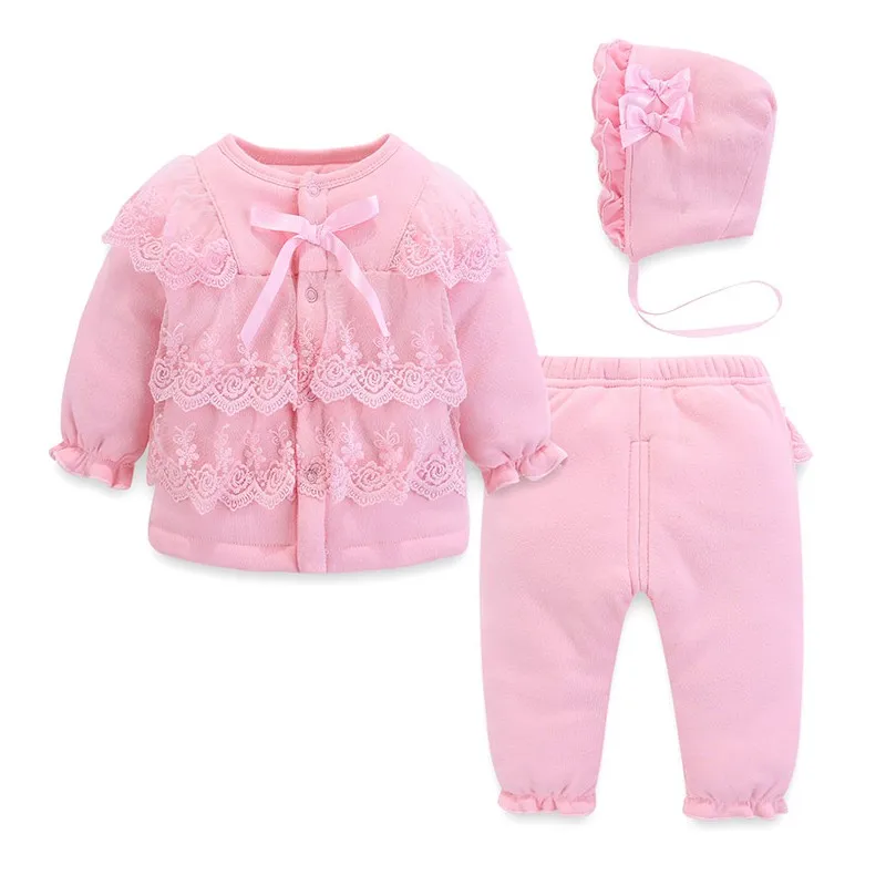 

Newborn full moon female baby winter suit 0 1 year old female baby clothes princess red girl winter clothes baby girl clothes