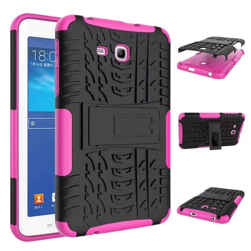 Shockproof Heavy Duty Rubber Hard Case Cover For Samsung Galaxy Tab 3