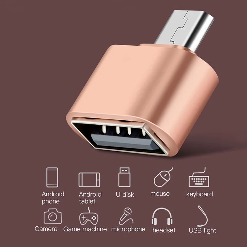 ! ACCEZZ Мини OTG адаптер Micro USB к 2 0 конвертер для Xiaomi Huawei Android телефон кабель