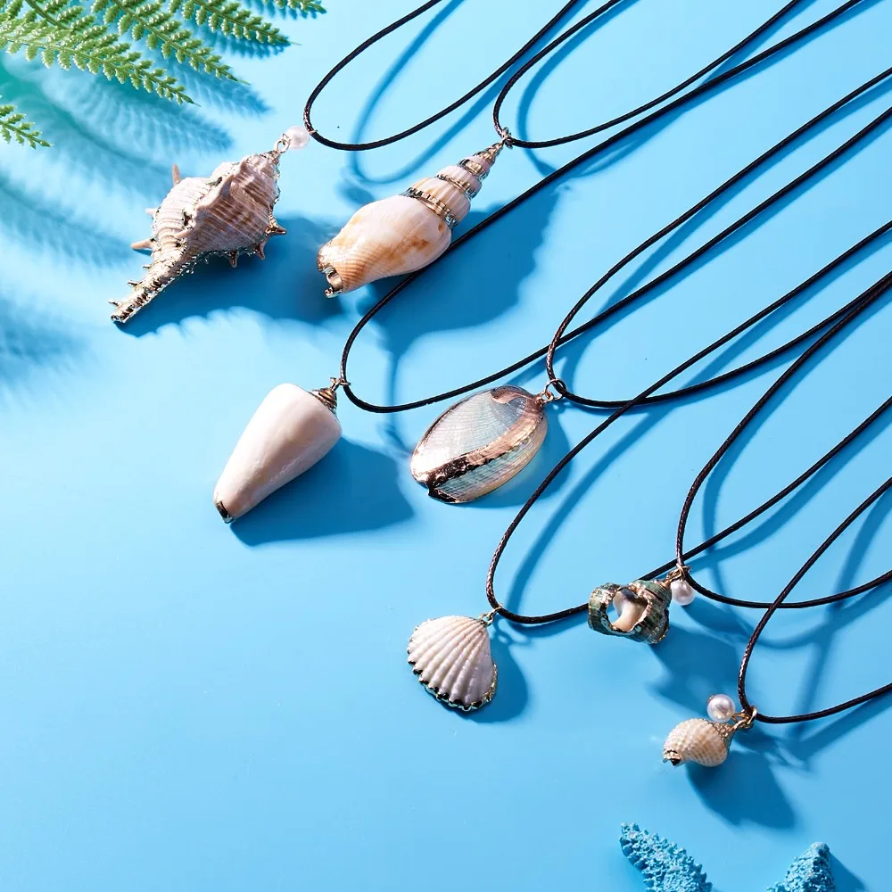 Buy Trendy Bohemian Natural Starfish Conch Seashell