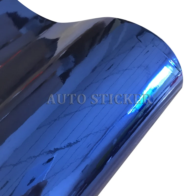mirror chrome blue vinyl wraps 1