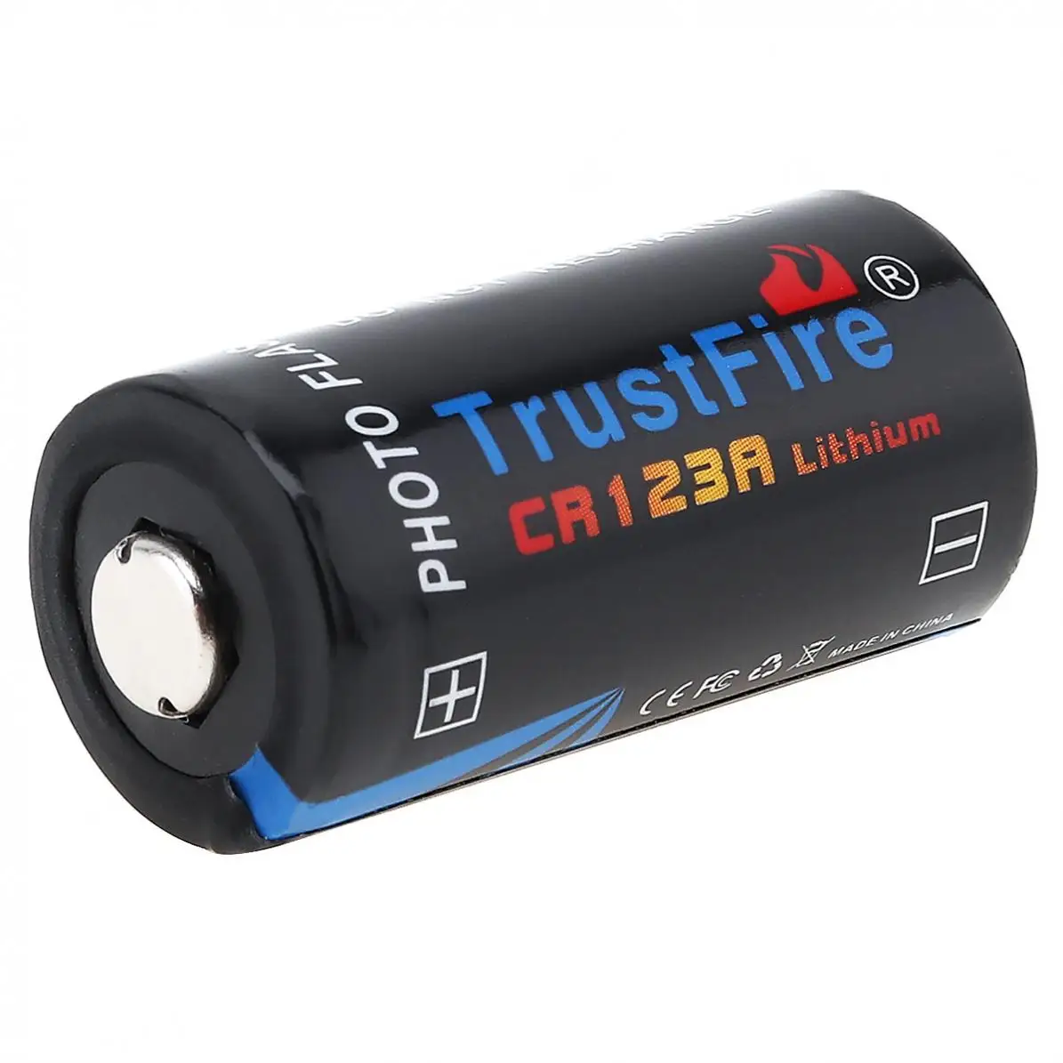 2 шт./лот TrustFire CR123A 3V 1400mAh литиевая батарея с предохранительным клапаном для фонарика/фары/камеры