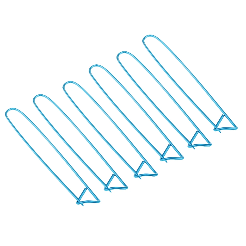fityle 12Pcs Stitch Holders Pins Knit Knitting Needles Crochet Hooks Blue Pink