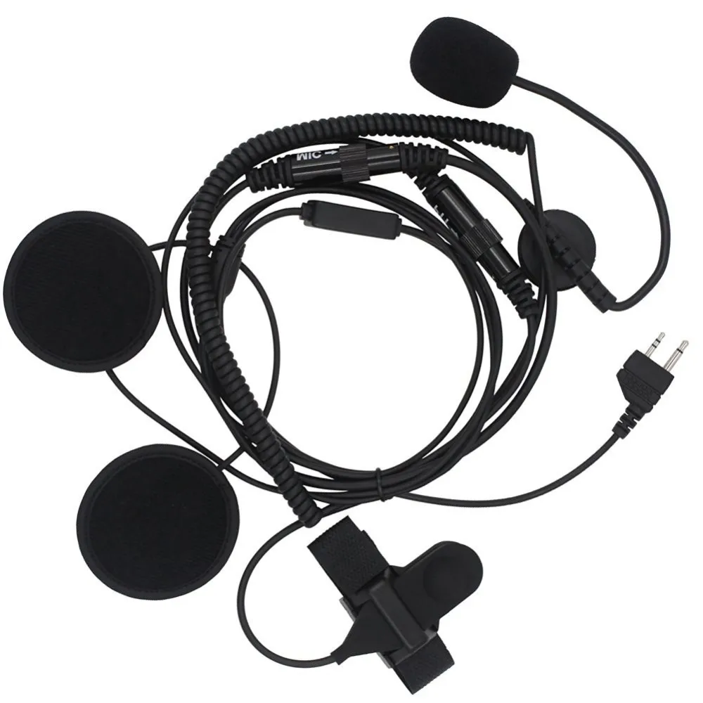 Half Face Professional Motorcycle Helmet Headset Microphone Earpiece