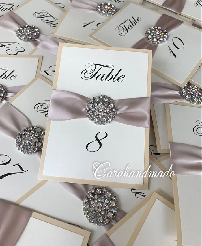 

CA0707 Purple Table Cards for Wedding