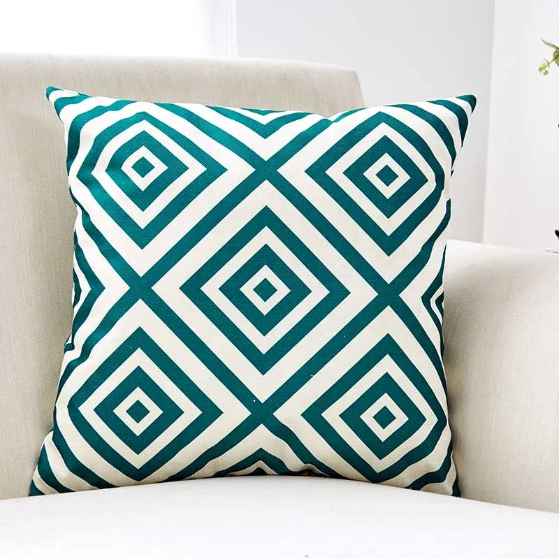 Наволочка с геометрическими декоративными подушечками 45*45 для гостиной дивана декоративные подушки украшения для дома - Цвет: As Picture
