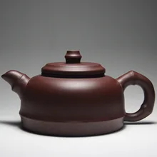 320CC Китайский кунг-фу чайный горшок зиша высокого качества фиолетовый глиняный бамбуковый чайник