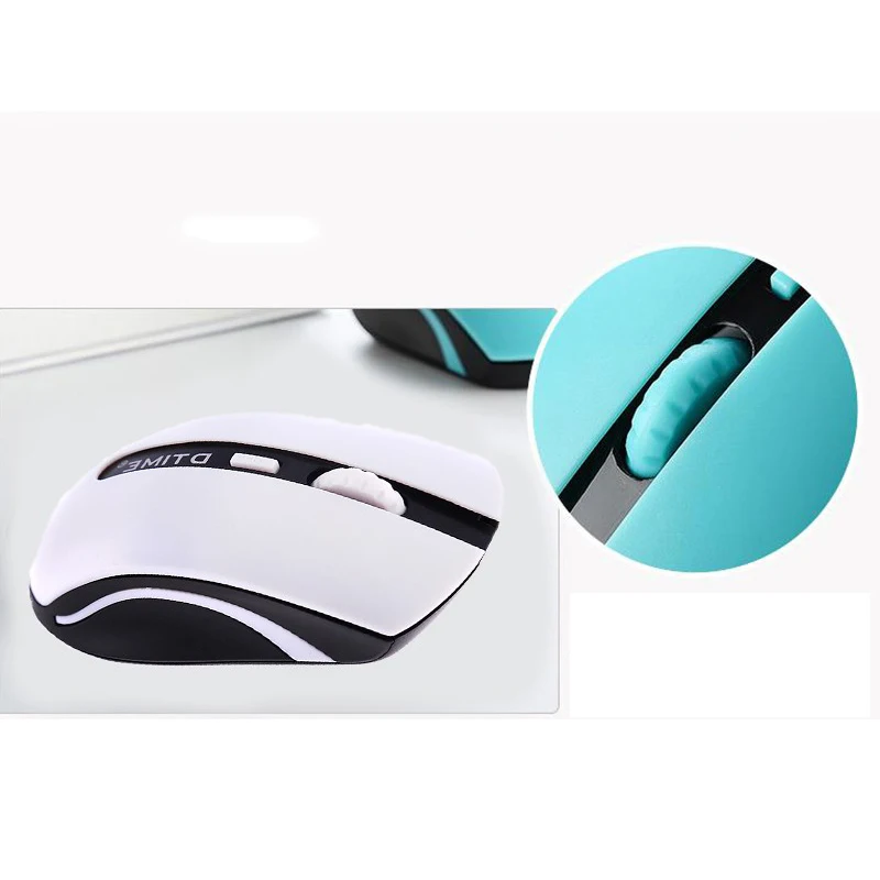 DTIME Mini Usb 2,4G Бесшумная ультратонкая беспроводная мышь для ноутбука, ноутбука, компьютерных игр, интеллектуальная энергосберегающая игровая