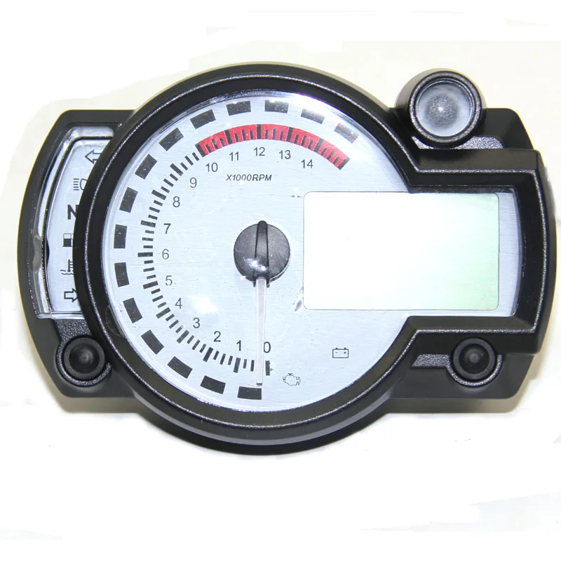  Alconstar-White Panel Adjustable Motorcycle Digital Speedometer KOSO RX2N Similar LCD Gauge Odomete - 32699266988