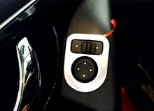 Car Rear View Mirror Adjust Button Cover Interior Accessories Chrome Trim 1 Piece Car styling For Nissan Qashqai 2014 2015 2016