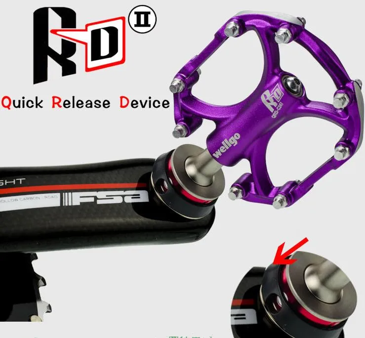 Wellgo Быстроразъемное устройство педаль QRD1 QRD2 для M111 KCF01AC M194 R146 C247 M079 R120B