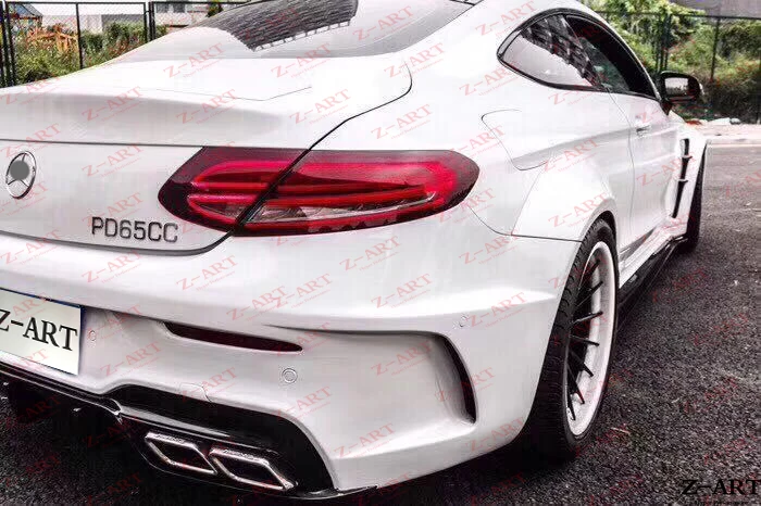 Z ART комплект широкого корпуса для C63 AMG Coupe 2015 2019 тюнинга кузова W205 2 двери набор