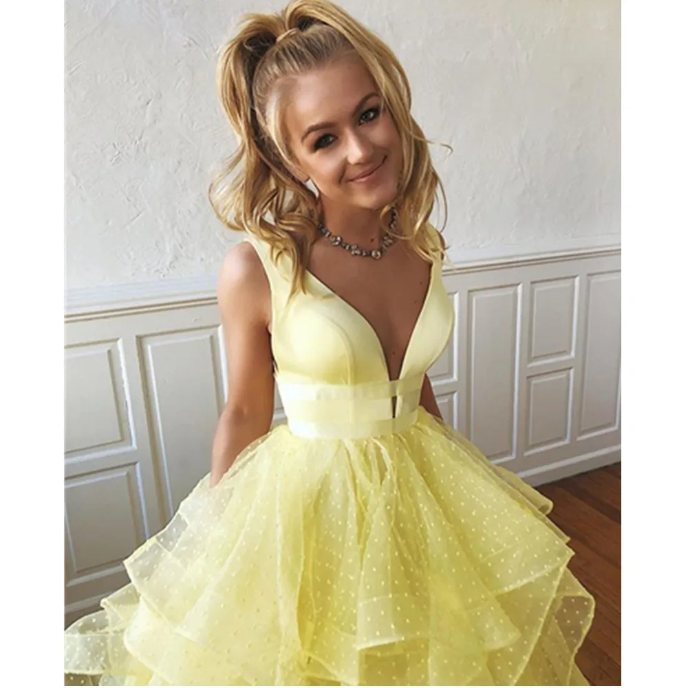 SOFUGE Layered Ruffle Prom Dresses Ball 