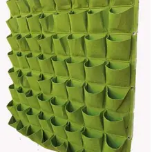 100*100 см 64 карманы висячий сумка для растений, завод трехмерной зеленая растительность для стены Посадка на балконе сумка горшок для растений, стерео