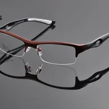 DeDing Привлекательные мужские фирменные удобные спортивные очки отличительного дизайна TR90 с полуоправой и квадратной оправой DD1117