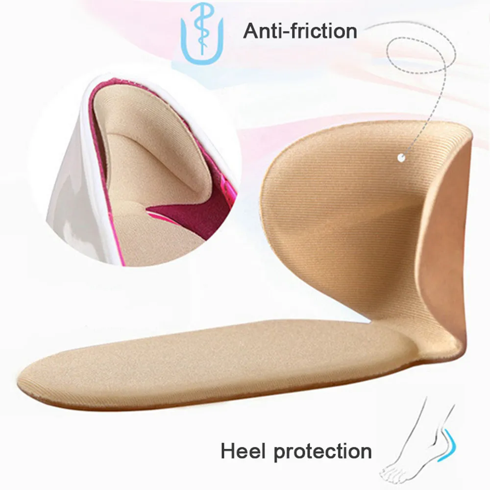 

1Pair T-Shape High Heel Grips Liner Arch Support Orthotic Shoes Insert Insoles Foot Heel Protector Cushion Pads for WomenMR0237