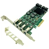 PCI Express PCI-E a USB 3,0 tarjeta de expansión Raiser 8 puertos USB 3,0 controlador SATA Power independiente 4 canales para servidor de cámara ► Foto 1/6