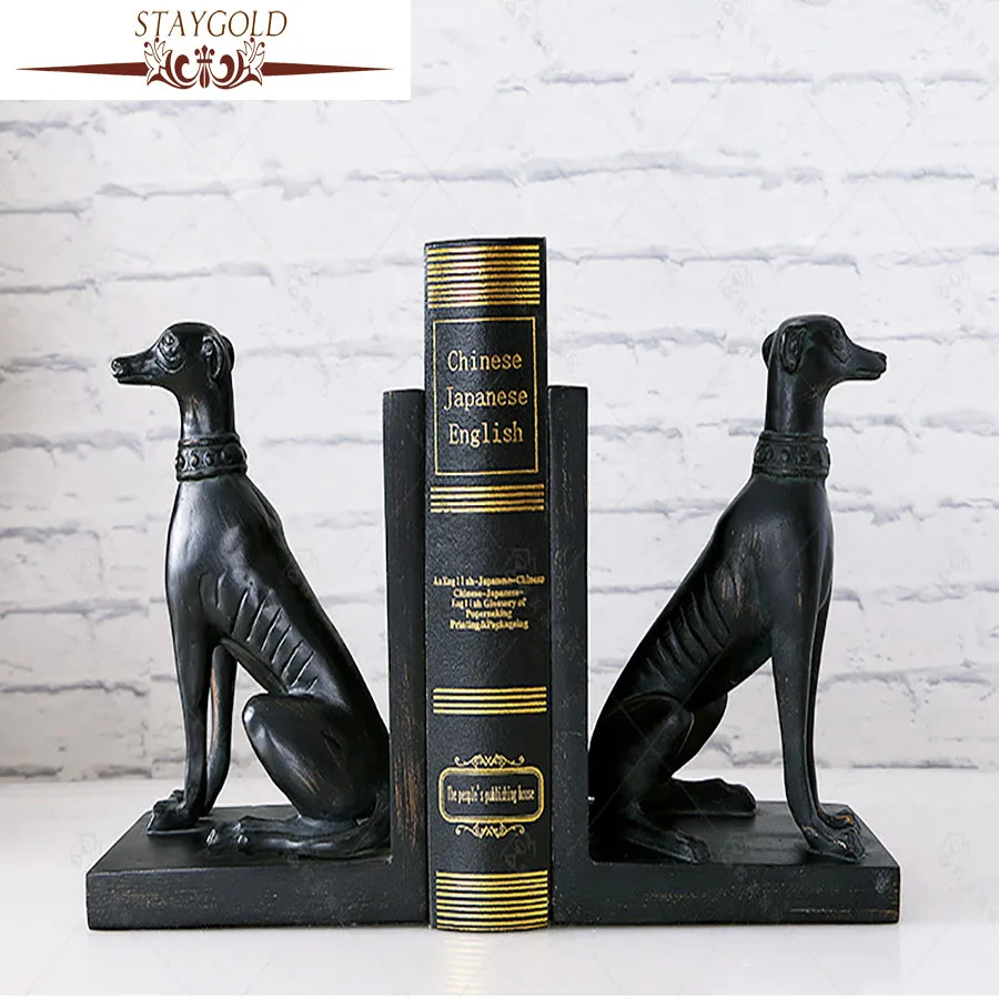 

STAYGOLD Zakka European Dog Book Shelf Home Decoration Accessories Ev Dekorasyon Aksesuarlar Enfeites Para Casa Resin Crafts