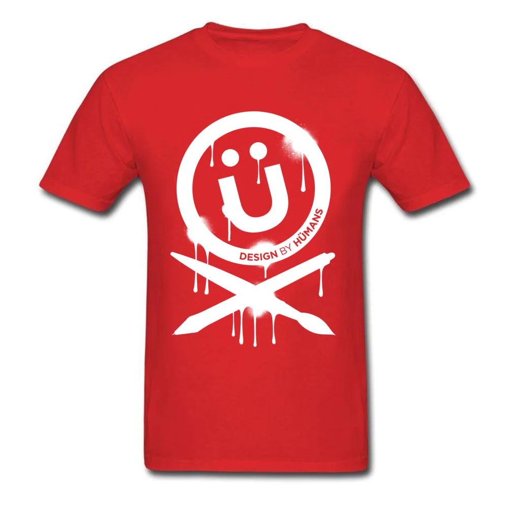 Camisa T Shirt New Arrival O Neck DBH Artist Series Splattered Logo Pure Cotton Young Tops Tees Design Short Sleeve Tops Tees DBH Artist Series Splattered Logo red
