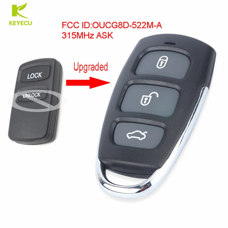KEYECU Replacement Upgraded Remote Car Control Key Fob 315MHz for Mitsubishi Triton MK Series 2002-2006 Free Programming | Автомобили и
