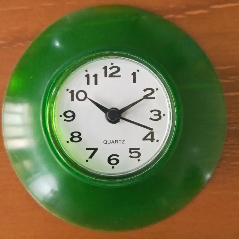 Shower Clock Silicone Bathroom Kitchen Shower Suction Wall Clock