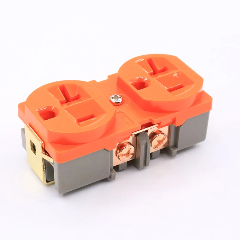 Free shipping 5pieces x hifi US AC Power Receptacle Wall Outlet Red